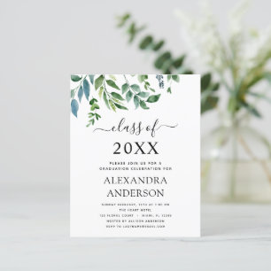 Papier Budget 2023 Graduation Botanical Green