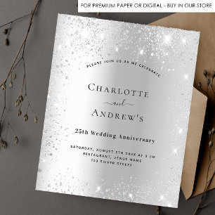 Papier Budget 25e anniversaire de mariage paillettes arge