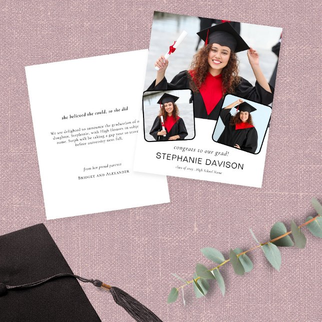 Papier Budget 3 Félicitations photo à la Faire-part de la (Créateur téléchargé)