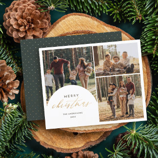 Papier Budget 3 Photo Collage Arc Joyeux Noël Photo