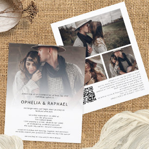 Papier Budget 4 Photos superposer le code QR Mariage bohè