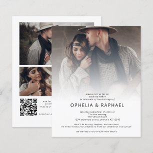 Papier Budget 4 Superposition photo QR Soirée Mariage de 