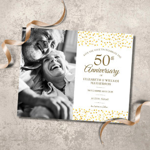 Papier Budget 50e anniversaire Enregistrer la photo de la