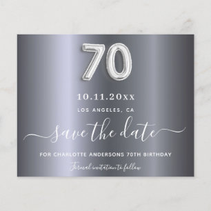 Papier Budget 70e anniversaire argent métal enregistrer l