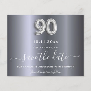 Papier Budget 90e anniversaire argent métal enregistrer l