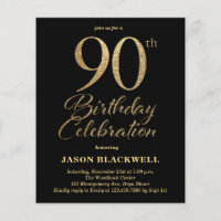 Budget 90e anniversaire Invitation à célébrer