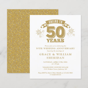 Papier Budget À L'Invitation Du 50E Anniversaire