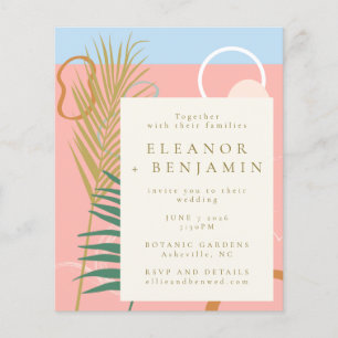 Papier Budget Abstrait Pastel Mariage