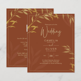 Papier Budget All-in-1 Rustic Terracotta GOLD Mariage
