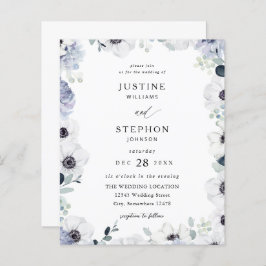 Papier Budget Anémone & Eucalyptus Hiver Floral Mariage