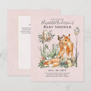 Papier BUDGET Animaux de bois bébé garçon fille douche V.