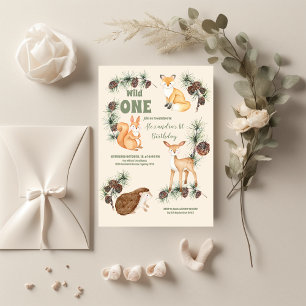 Papier Budget Animaux des bois sauvages Un 1er anniversai