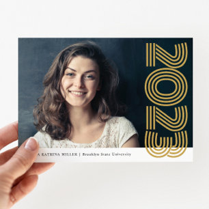 Papier Budget Année d'études secondaires Faire-part d'étu