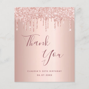 Papier BUDGET anniversaire 50 parties scintillant d'or ro