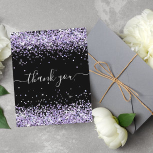 Papier BUDGET Anniversaire noir violet parties scintillan