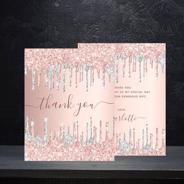 Papier BUDGET anniversaire rose or argent parties scintil (Créateur téléchargé)