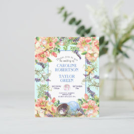 Papier Budget Aqua Beach Rose Seashell Pearl Mariage