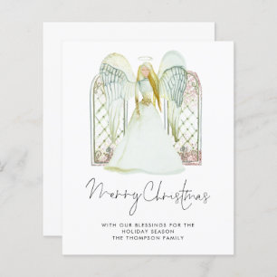Papier Budget Aquarelle Angel Joyeux Noël Script