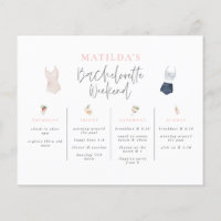 budget Aquarelle boissons week-end bachelorette