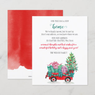 Papier Budget Arbre de Noël voiture Nous avons déménagé C