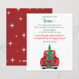 Papier Budget Arbre de Noël voiture Nous avons déménagé C