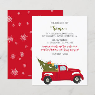 Papier Budget Arbre de Noël voiture Nous avons déménagé C