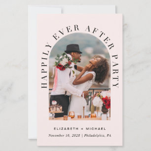 Papier Budget Arch Photo rose Mariage Invitation de récep