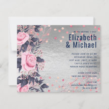 BUDGET Argent Rosegold Marine Mariage métallique r