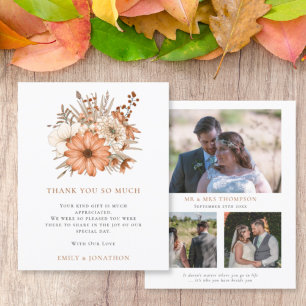 Papier BUDGET Automne Florals Citation Mariage 3 Photo Me