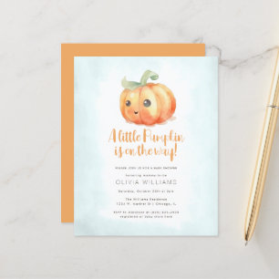Papier Budget Automne Petit Citrouille Baby shower garçon