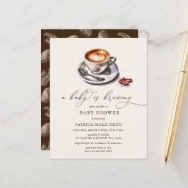 Papier Budget Baby est en train de brasser un Baby shower