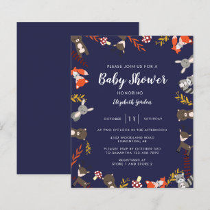 Papier Budget Baby shower des bois Forêt mite Neutre