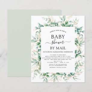 Papier Budget Baby shower par Mail Eucalyptus Géométrique