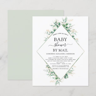 Papier Budget Baby shower par Mail Eucalyptus Géométrique