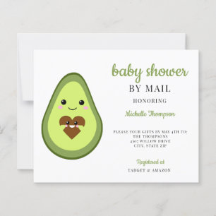 Papier Budget Baby shower Par Mail Kawaii Avocado Pregnan