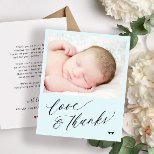 Papier Budget baby shower photo simple merci