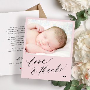 Papier Budget baby shower photo simple merci
