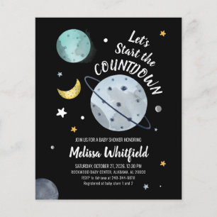Papier Budget Baby shower spatial