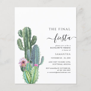 Papier Budget Bachelorette Week-end avec Itinéraire