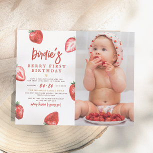 Papier Budget Baie Première Fille Photo 1ère Fête d'Anniv