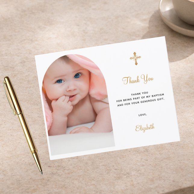 Papier Budget baptême arche photo merci (Créateur téléchargé)