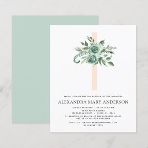 Papier Budget Baptême Flore Sage Eucalyptus