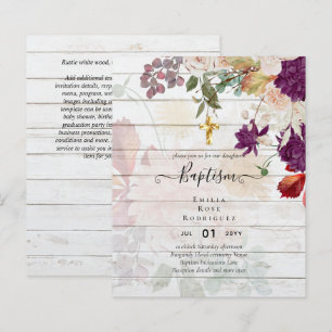 Papier BUDGET BAPTISME Automne Automne Chute Floral Chris