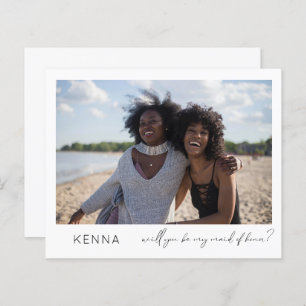 Papier Budget Be My Maid of Honor Photo Script