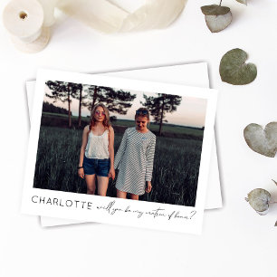 Papier Budget Be My Matron of Honor Photo Proposition Scr