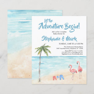 Papier Budget Beach Ocean Surf Baby shower d'aventure