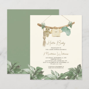 Papier BUDGET Bébé Vêtements garçon Bonjour Baby shower I