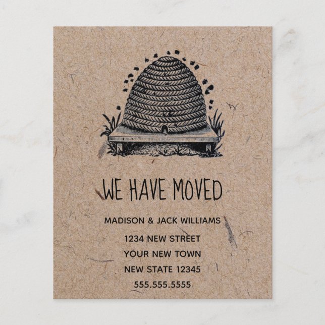 Papier Budget Beehive Nouvelle maison | Changement d'adre (Devant)