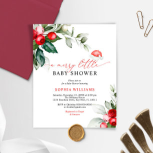 Papier Budget Berry Une joyeuse Petite Invitation Baby sh
