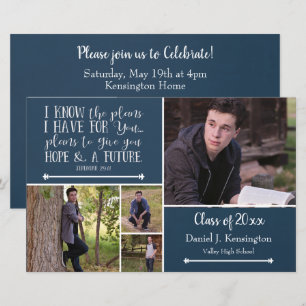 Papier Budget Bible Verse Graduation Photo Collage